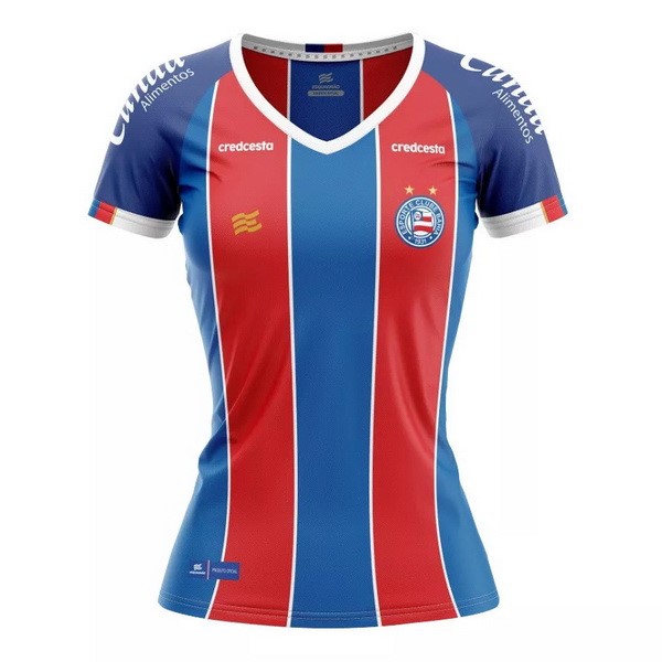 Tailandia Camiseta Bahia Primera equipo Mujer 2020-21 Azul Rojo